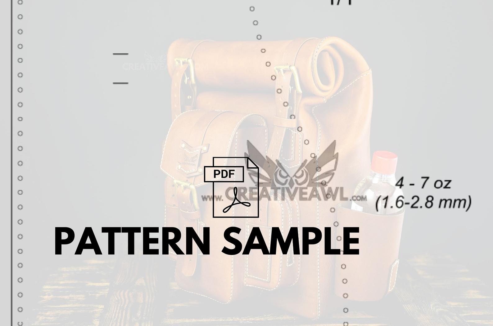 Retro Rucksack PDF Sewing Pattern by Radiant Home Studio