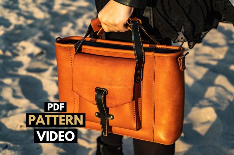 Tote Bag Pattern – Leather Template – Leather Pattern – Tote bag Pattern