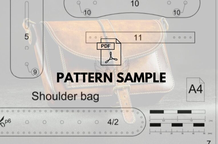 shoulder Bag pattern – Leather Pdf Template – Leather Pattern – Messenger Bag – Leather Patterns8