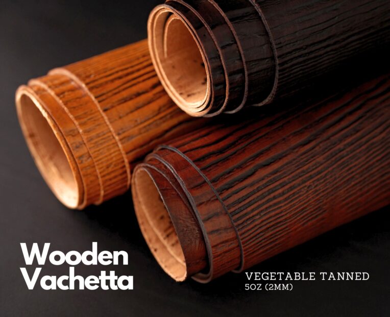 Wooden Vachetta Leather