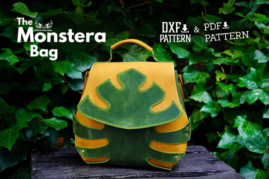 Monstera Bag [PDF & DXF pattern] - Creative Awl Studio