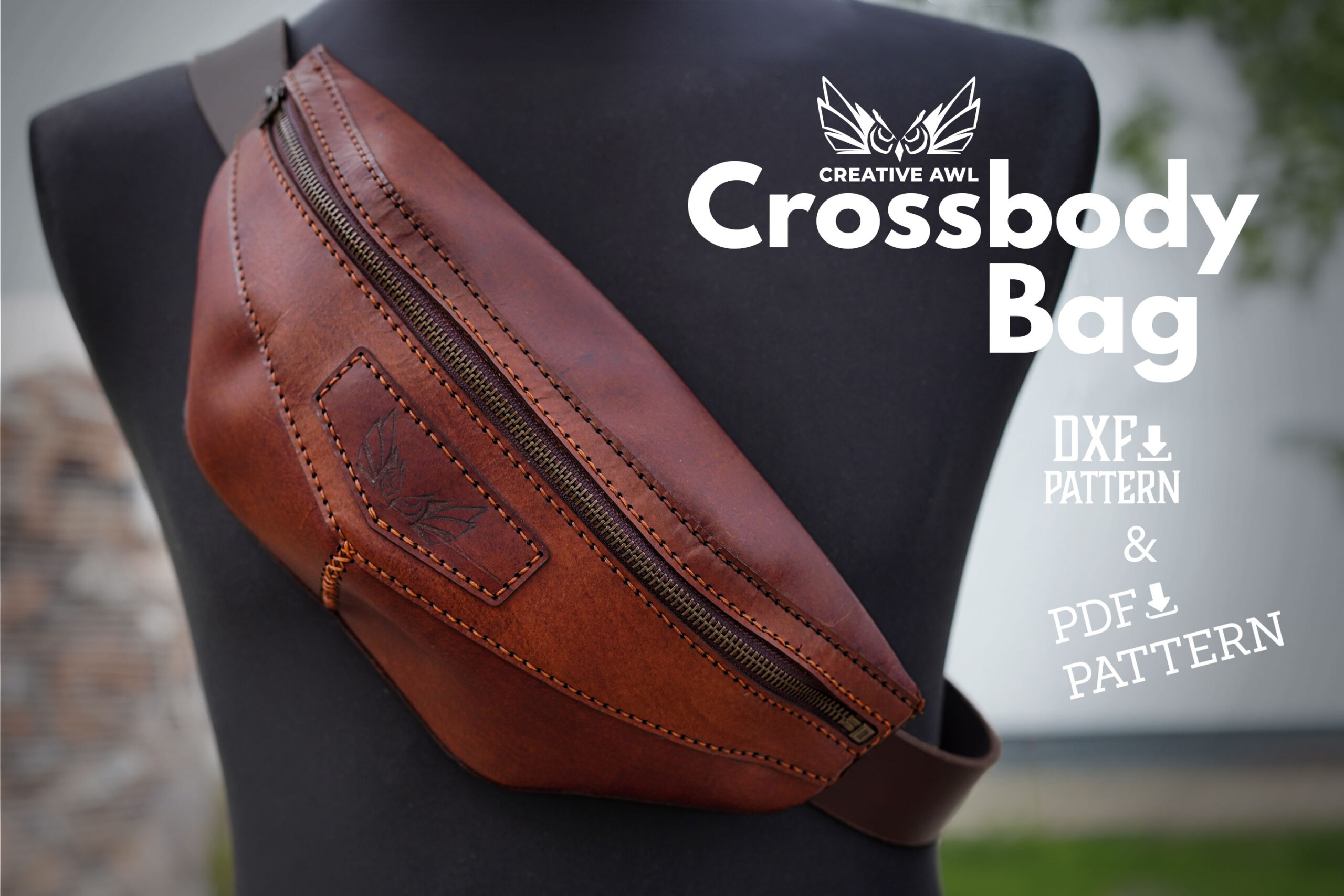 bag sewing patterns cross body bag patterns leather bag patterns PDF  instant download BXK-09 LZpattern