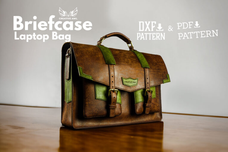Briefcase Laptop Bag [PDF & DXF pattern]
