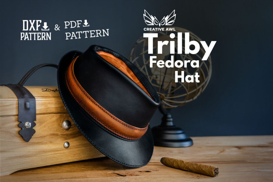 Trilby Fedora Hat [PDF & DXF pattern] - Creative Awl Studio