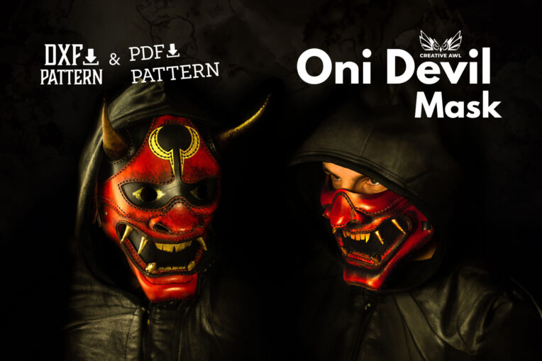 Oni Mask FULL MASK [PDF & DXF pattern]