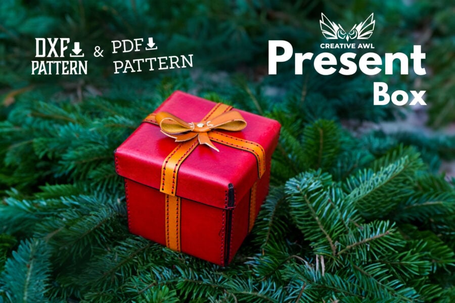 Present Box [PDF & DXF pattern] - Creative Awl Studio