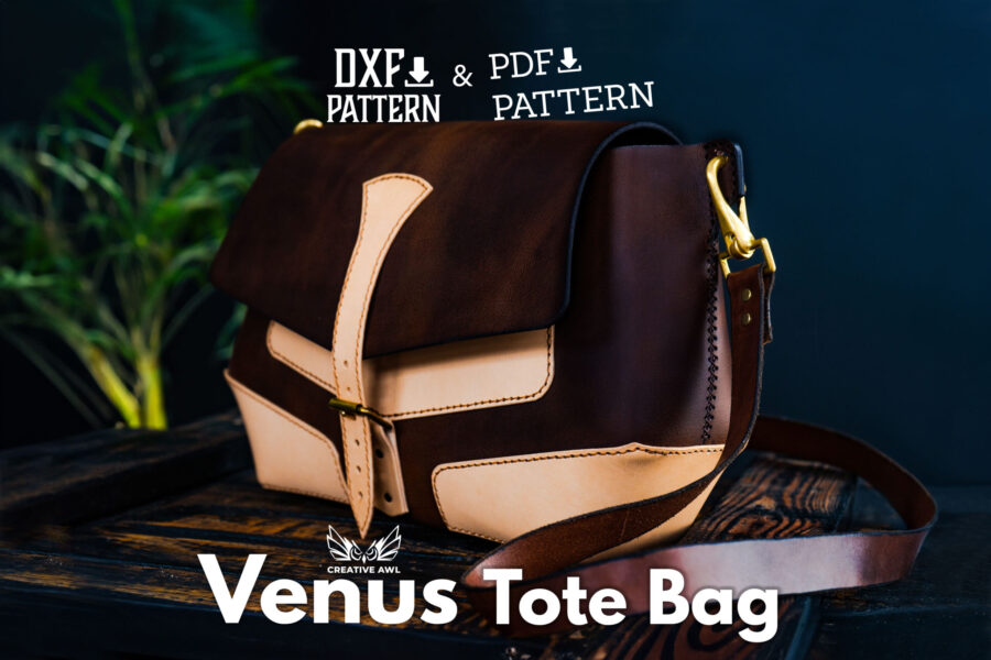 The Venus Tote Bag [PDF & DXF Pattern] - Creative Awl Studio