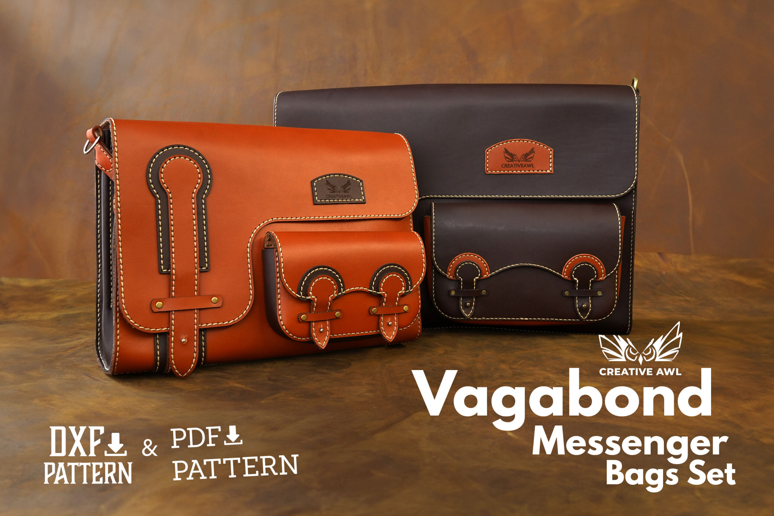 Laptop Bag Pattern Leather DIY Pdf Download Messenger Bag Video