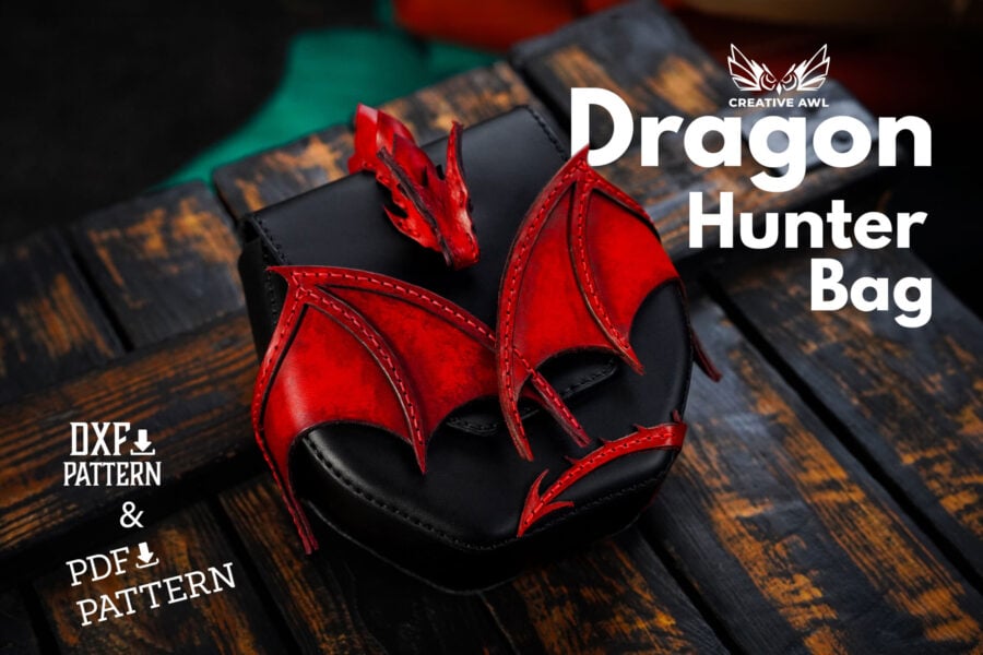Dragon Hunter Bag [PDF & DXF pattern] - Creative Awl Studio