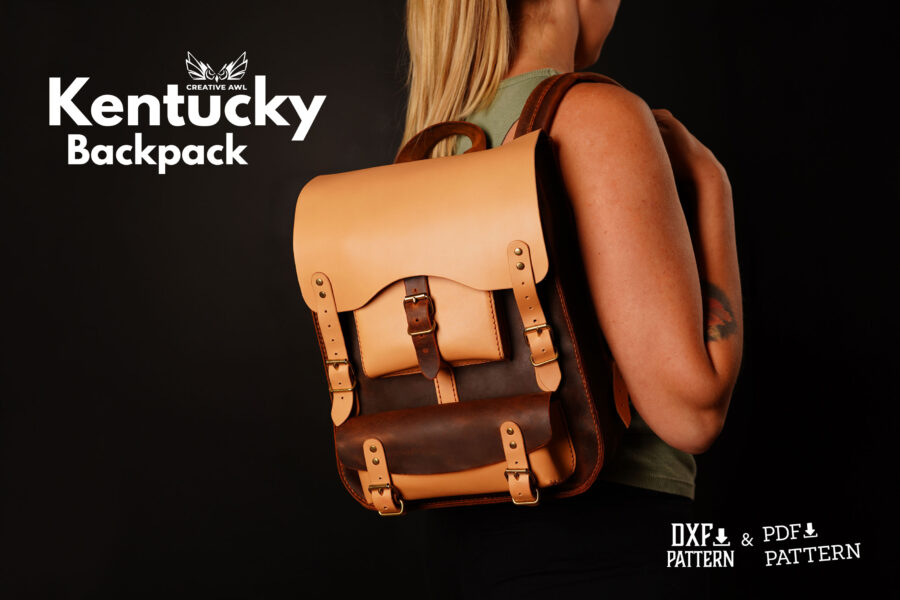 Kentucky Backpack [PDF & DXF pattern] - Creative Awl Studio