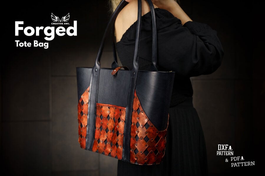 Forged Tote [PDF & DXF pattern] - Creative Awl Studio