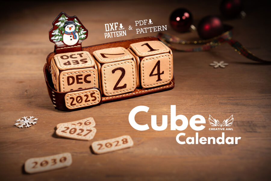 Cube Calendar [PDF & DXF pattern] - Creative Awl Studio