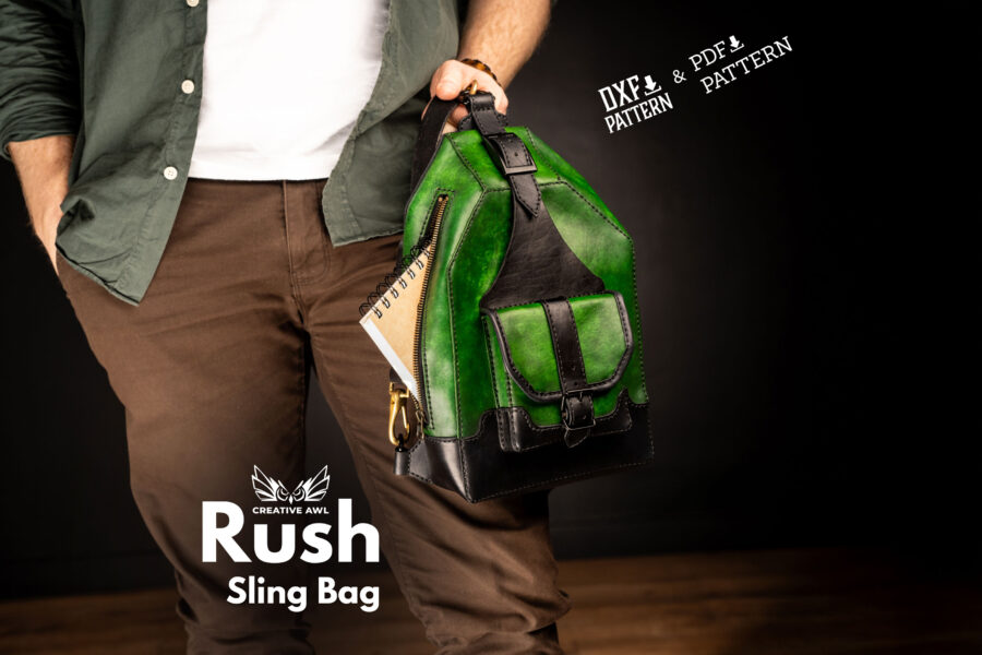 Rush Sling Bag [PDF & DXF pattern] - Creative Awl Studio