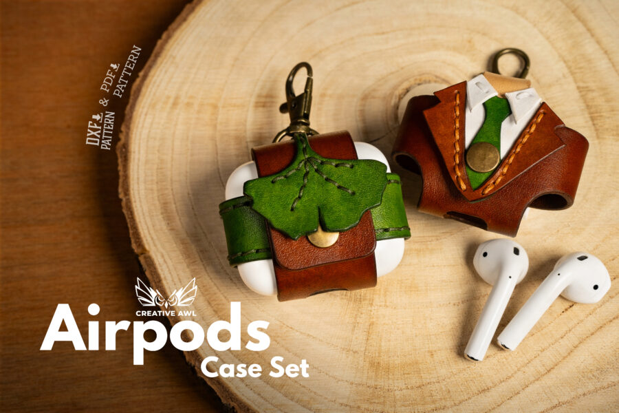 Airpods Case Set [PDF & DXF pattern] - Creative Awl Studio