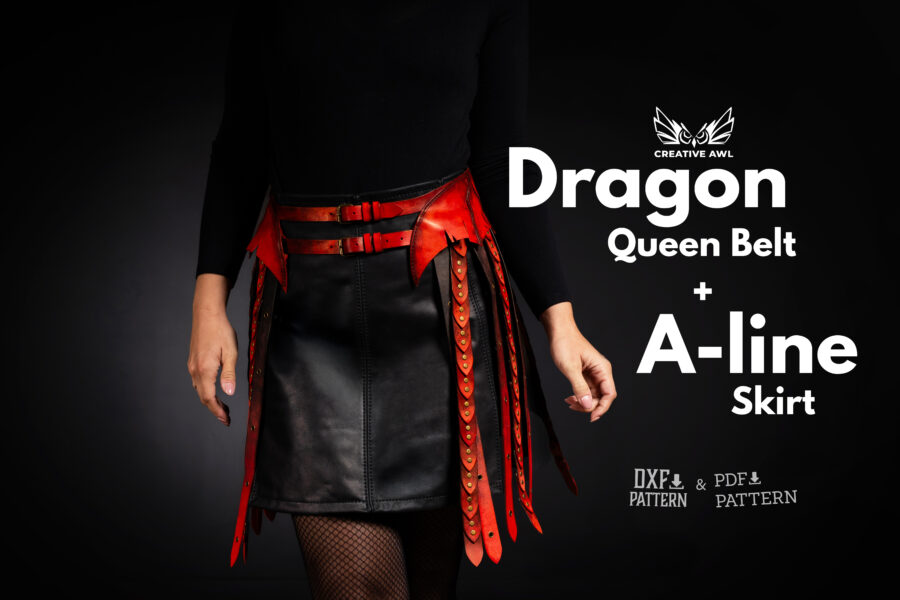 Dragon Queen Belt + A-Line Skirt [PDF & DXF pattern] - Creative
