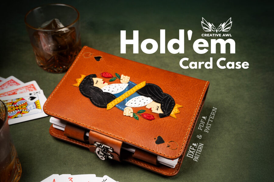 Hold'em Card Case DIY Leather Tutorial [PDF & DXF pattern