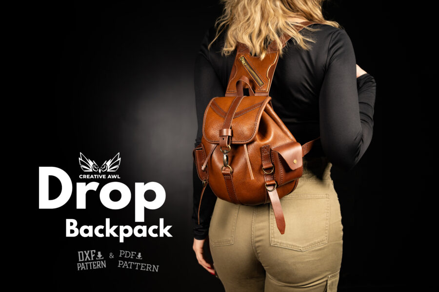 Drop Backpack [PDF & DXF pattern] - Creative Awl Studio